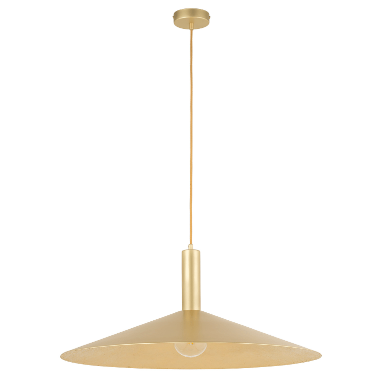 Elegancka wisząca lampa Hoshiko w złotym kolorze o średnicy 70 cm