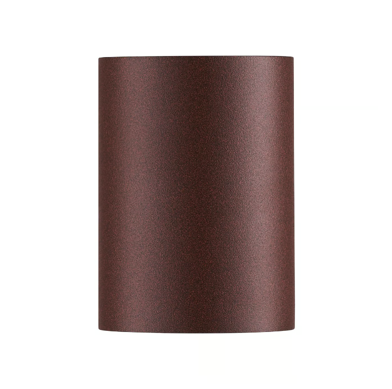 Brązowy (rdzawy) kinkiet zewnętrzny Dion o klasie szczelności IP44 do montażu na ścianie domu