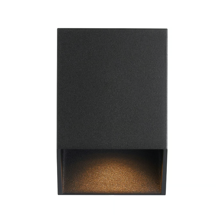 Czarny kinkiet Nico w kompaktowym rozmiarze, o klasie szczelności IP54