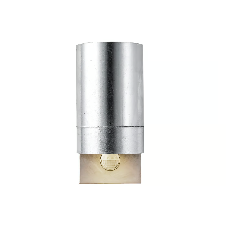 Galwanizowany kinkiet Tin Maxi z czujnikiem ruchu, o klasie szczelności IP54