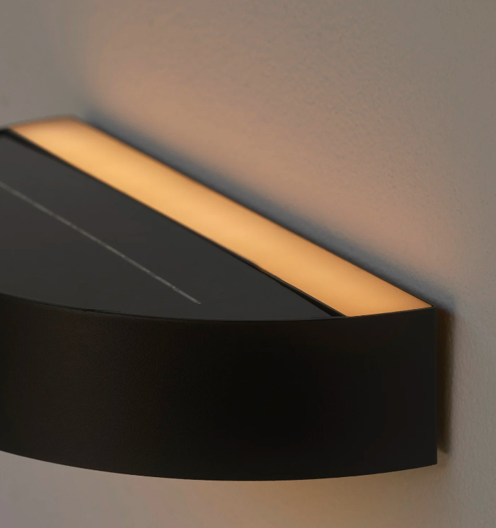 Kinkiet solarny Monay Round z czujnikiem ruchu, odporność IP44