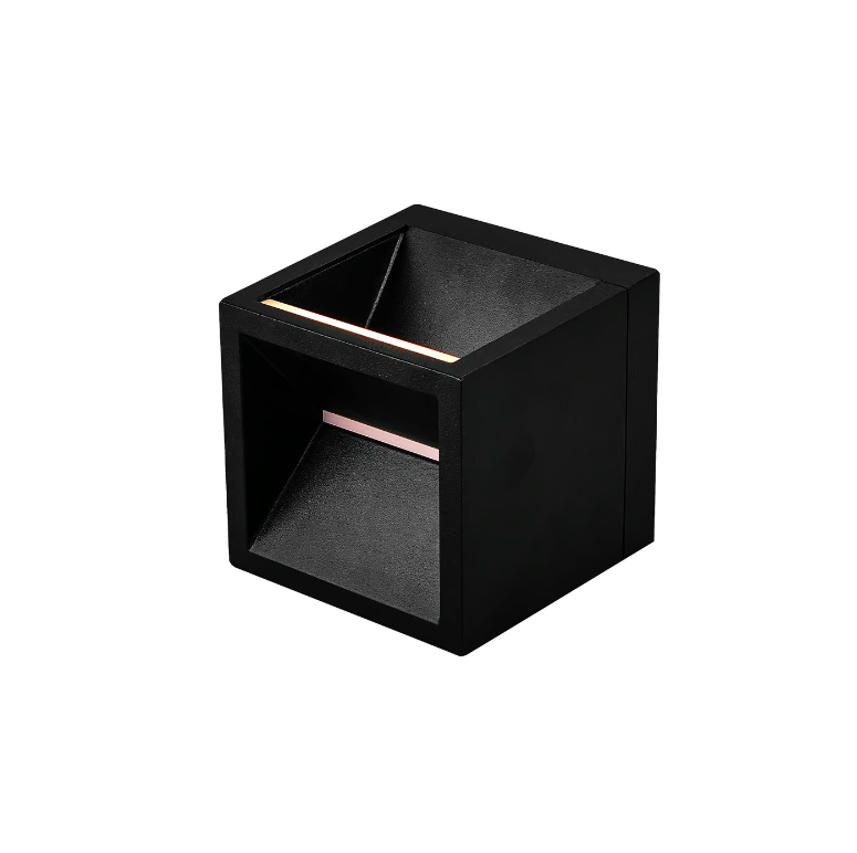 Kwadratowy zewnętrzny kinkiet LED Rivo o klasie szczelności IP54