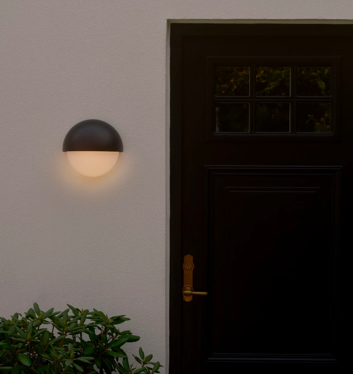 Okrągła zewnętrzna lampa ścienna Scorpius Maxi o klasie szczelności IP44