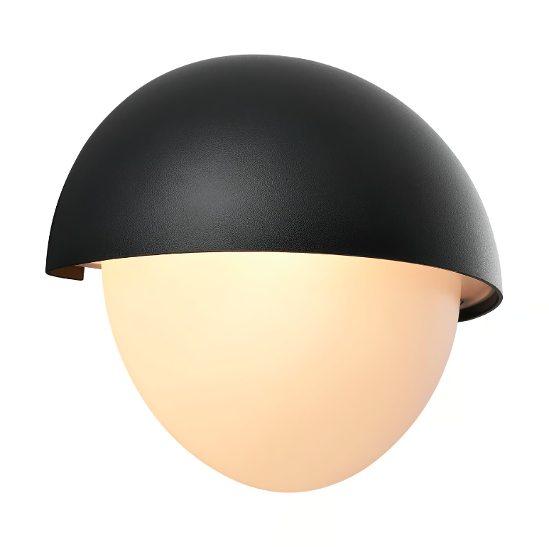 Okrągła zewnętrzna lampa ścienna Scorpius Maxi o klasie szczelności IP44