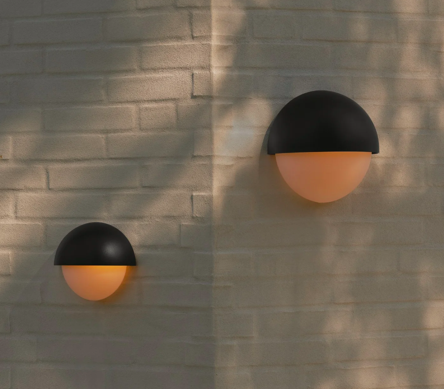 Okrągła zewnętrzna lampa ścienna Scorpius Maxi o klasie szczelności IP44