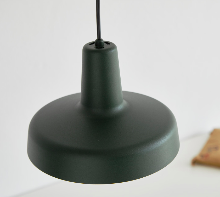 Zielona wisząca lampa Arigato II od Grupa Products