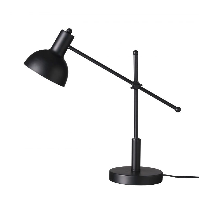 Nowoczesna czarna lampa biurkowa London inspirowana duńskim designem