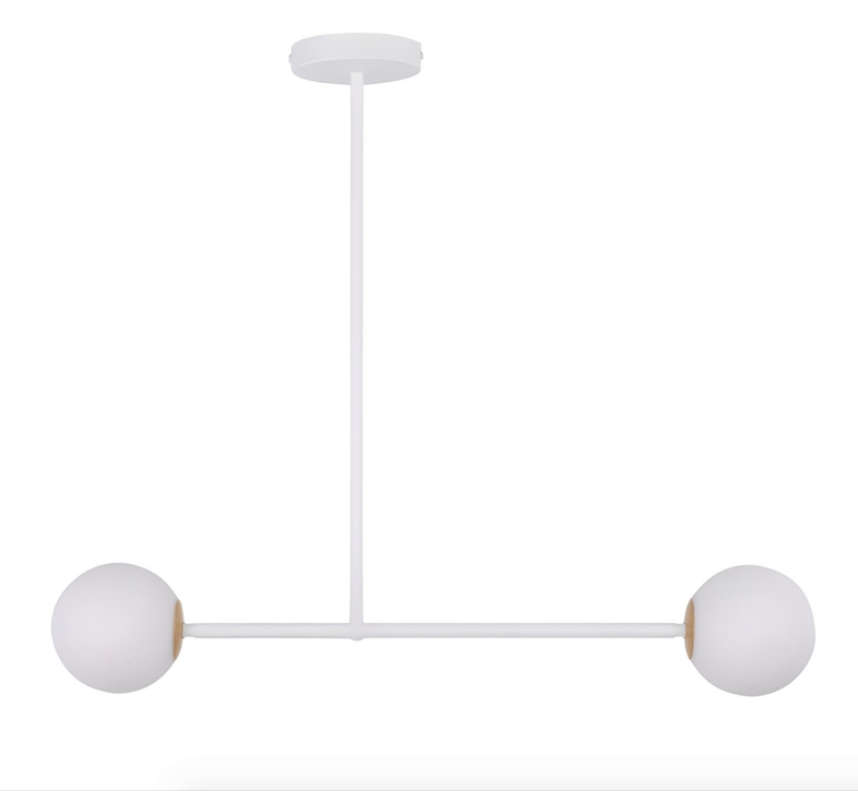 Nowoczesna lampa sufitowa Glowspire 2 z dwoma punktami świetlnymi