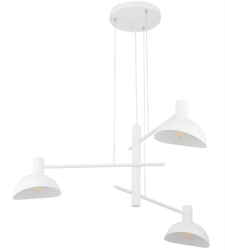 Nowoczesna nordycka lampa wisząca Skylim 3 w białym kolorze