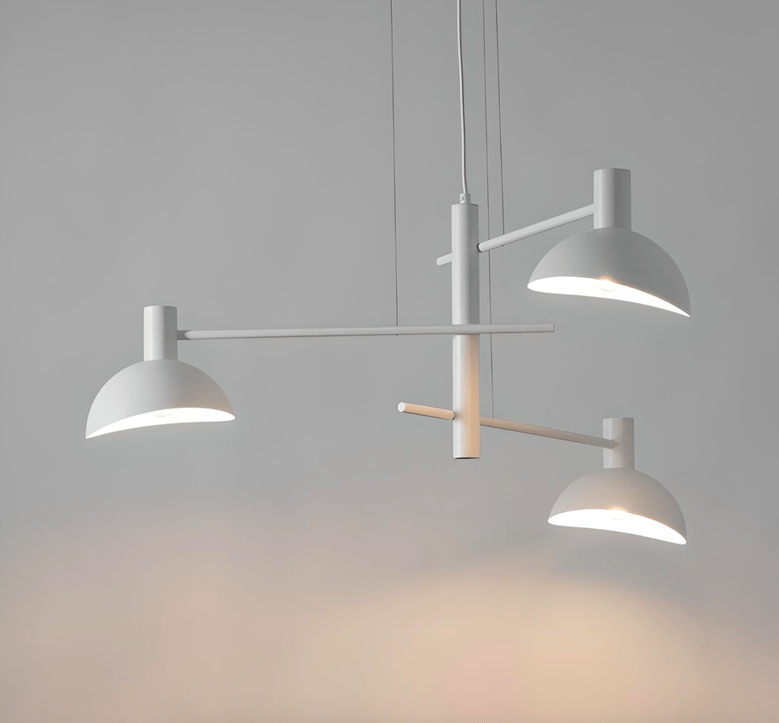 Nowoczesna nordycka lampa wisząca Skylim 3 w białym kolorze