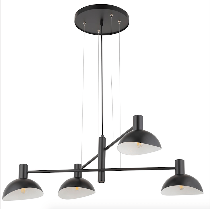 Nowoczesny czarny żyrandol Skylim 4 w duńskim stylu