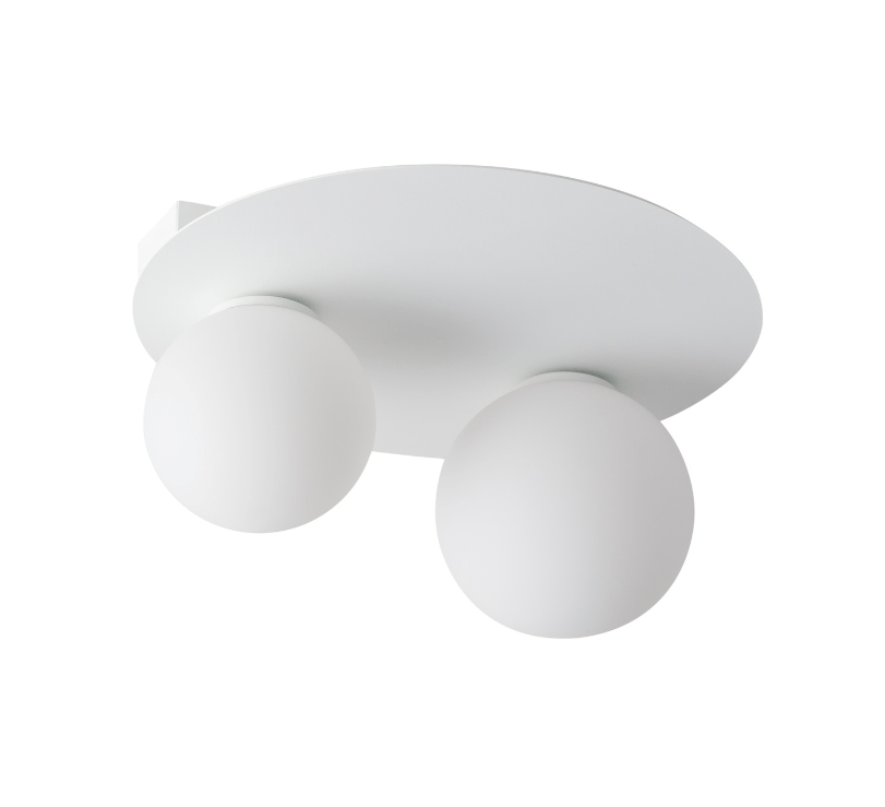 Nowoczesny plafon Fjordlux 2 z okrągłym kształtem i białymi kulami