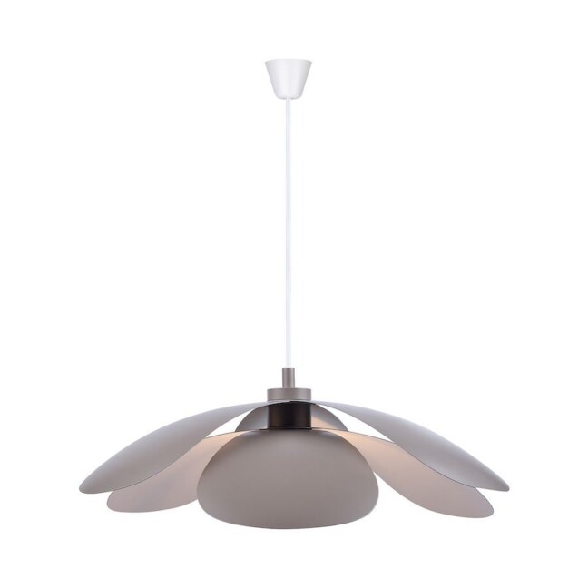 PROMOCJA Lamp Wisząca Maple - DFTP z kloszem w kolorze brązowego taupe inspirowanym kształtem płatków
