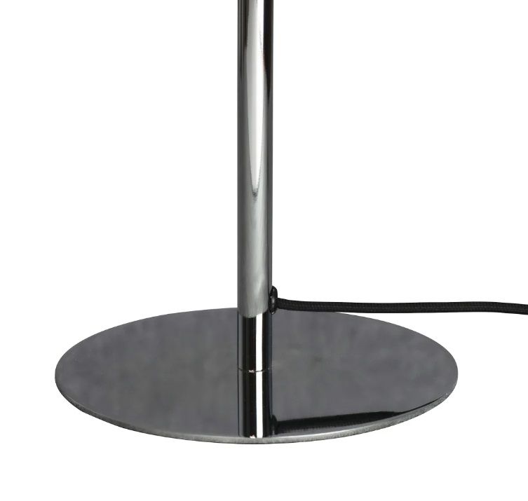 Srebrna lampa stołowa Princess z opalową kulą