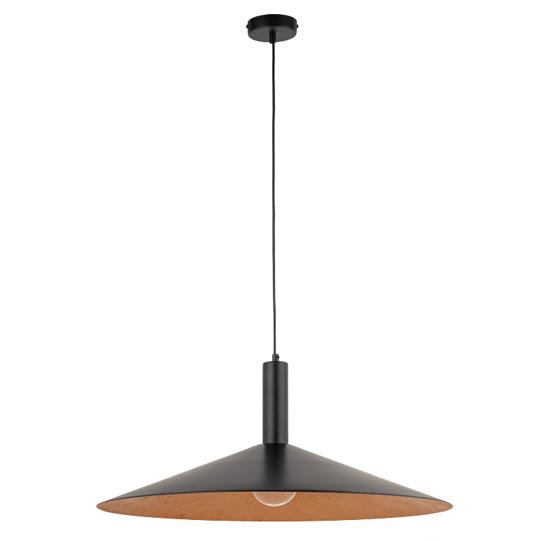 stozkowa lampa wiszaca hoshiko 70 cm czarna w stylu japandi 2