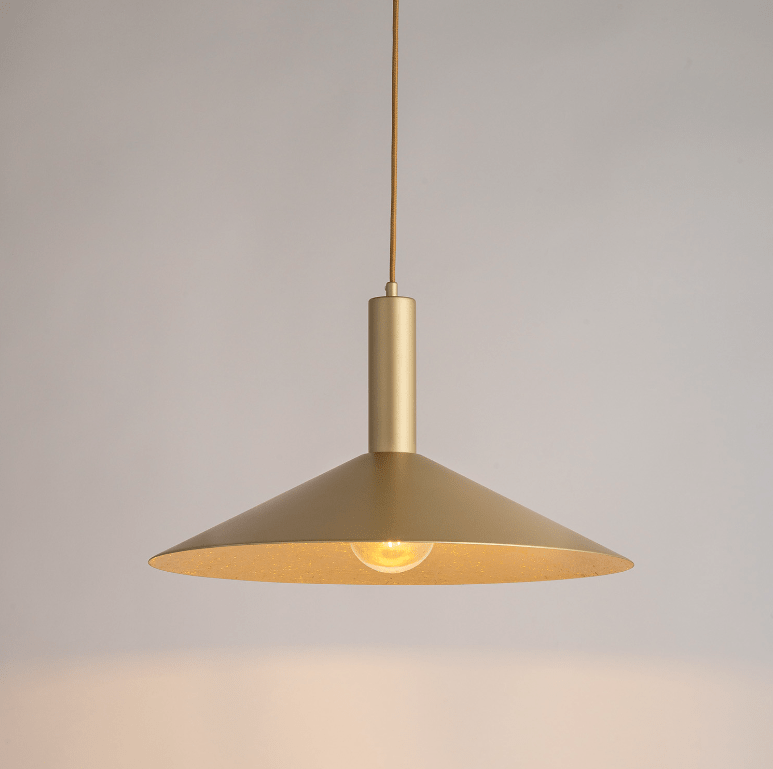 Stylowa złota lampa wisząca Hoshiko o średnicy 50 cm