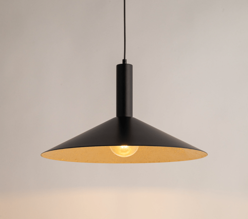 Wisząca lampa Hoshiko o średnicy 50 cm w kształcie stożka