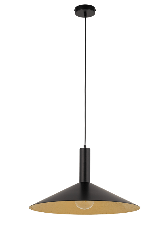 Wisząca lampa Hoshiko o średnicy 50 cm w kształcie stożka
