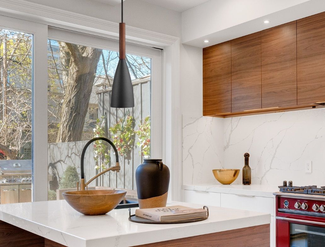 Wyprzedaż! Czarna matowa lampa wisząca Pure 10 od DFTP Nordlux wykonana z metalu