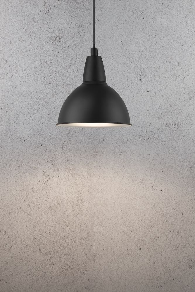 Wyprzedaż! Lampa wisząca Trude z czarnego metalu