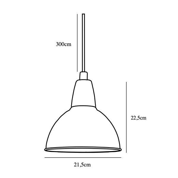 Wyprzedaż! Lampa wisząca Trude z czarnego metalu