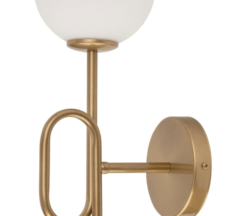 Złoty kinkiet w eleganckim stylu Celesta - dekoracyjny