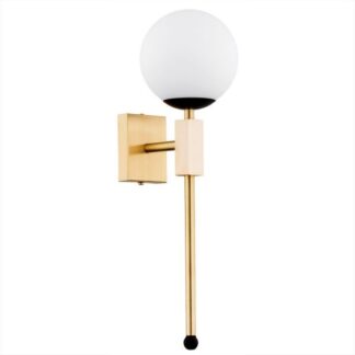 Promocja – stylowy kinkiet Megan w kolorze złotym