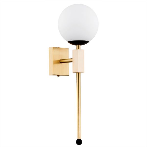 Promocja – stylowy kinkiet Megan w kolorze złotym