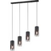 Czteropunktowa wisząca lampa szklana Robin do zawieszenia nad stołem