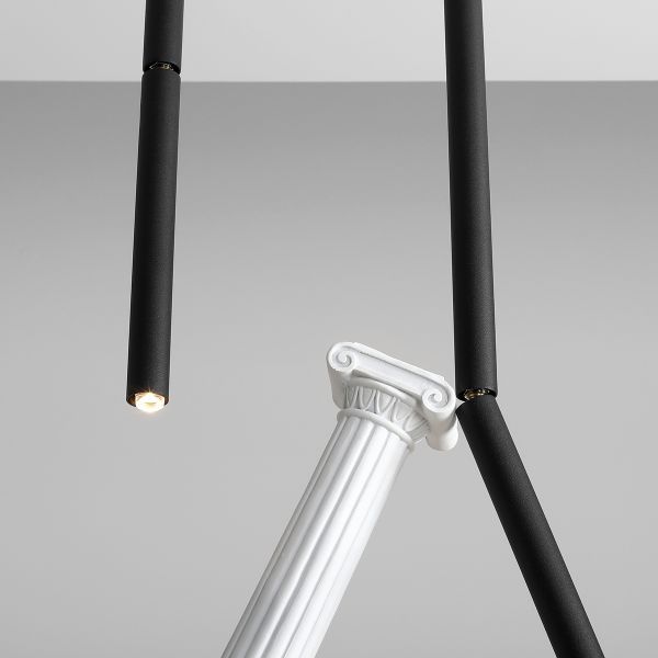 Promocja – wisząca lampa Stick L w kolorze czarnym z regulowanym kloszem