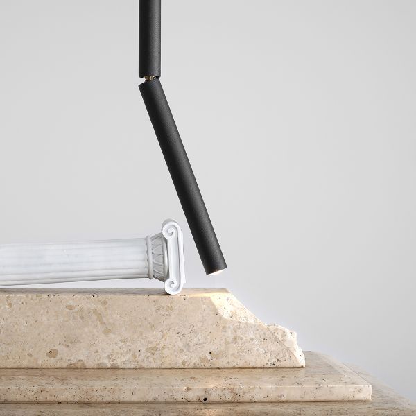 Promocja – wisząca lampa Stick L w kolorze czarnym z regulowanym kloszem