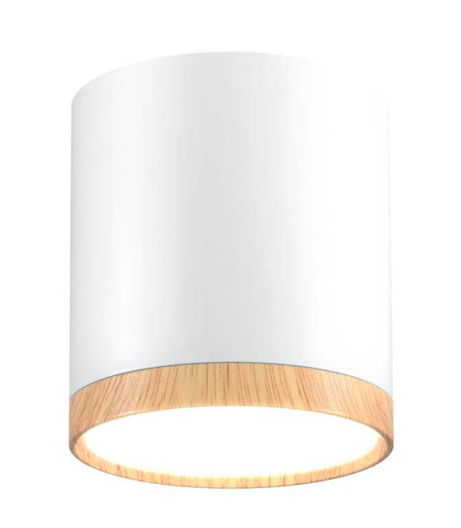 Brązowo-biała sufitowa tuba aluminiowa Spike