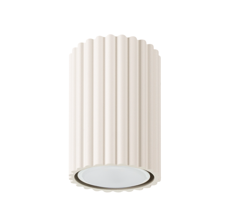 Nowoczesna, beżowa tuba natynkowa Karbon