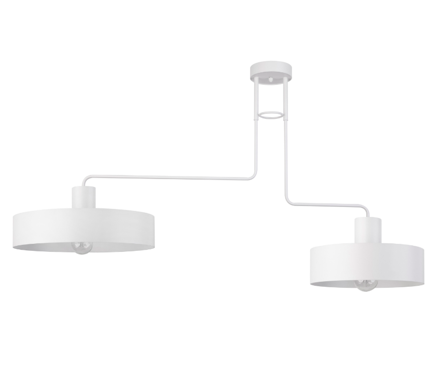 Designerska biała lampa sufitowa Urban 2
