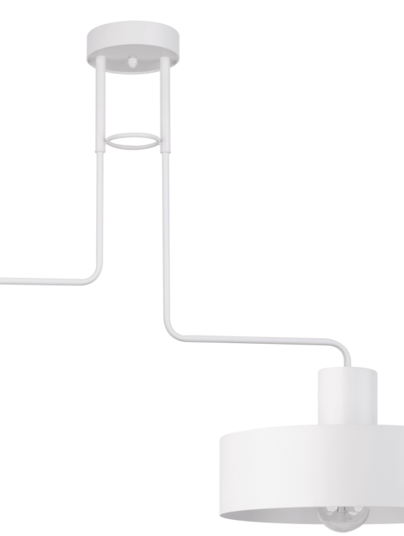 Designerska biała lampa sufitowa Urban 2