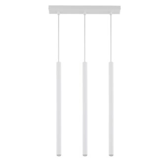 Biały zwis Filora 3 z tubami na listwie