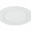 Białe, płaskie oczko LED Candis o średnicy 17 cm, mocy 9W i barwie światła 6500K