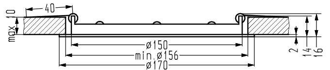 Białe, płaskie oczko LED Candis o średnicy 17 cm, mocy 9W i barwie światła 6500K