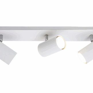 Biała szyna Marley z trzema reflektorami