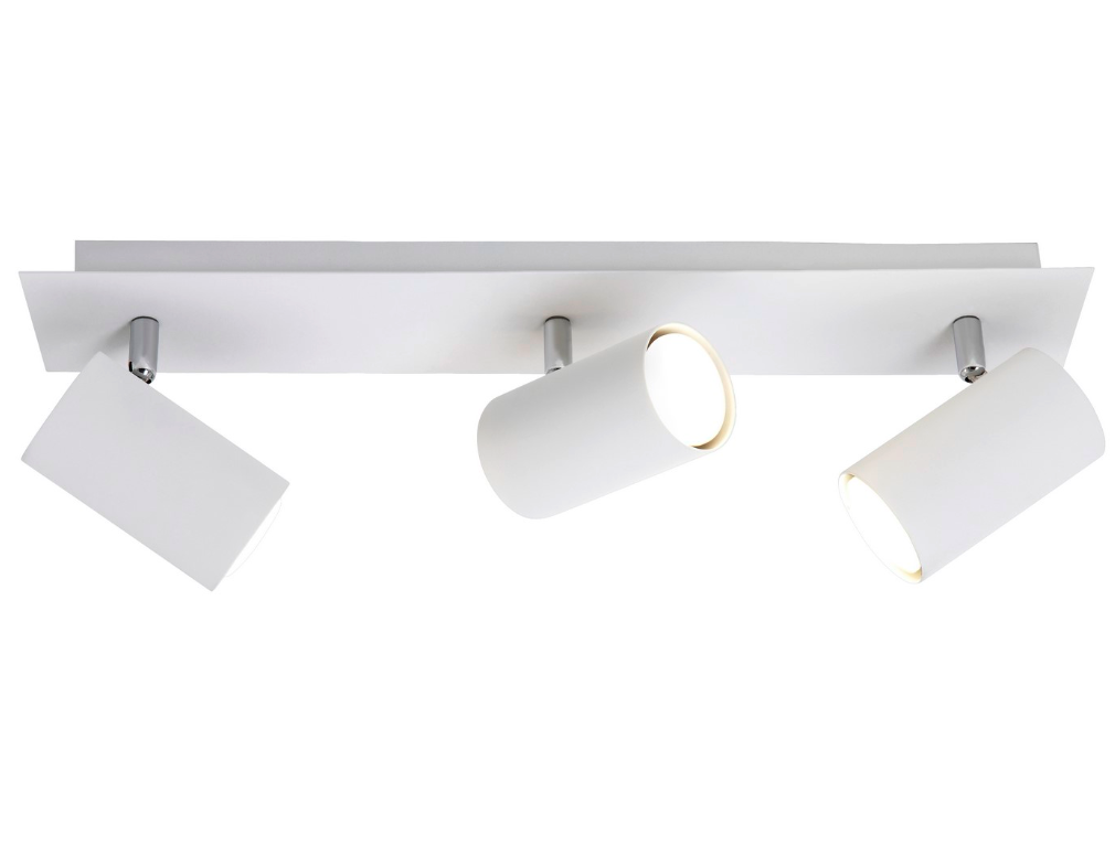Białe reflektorki Marley na szynie – zestaw 3 sztuk