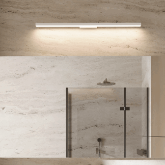 Biały kinkiet łazienkowy Aqua LED CCT IP44 o długości 66 cm