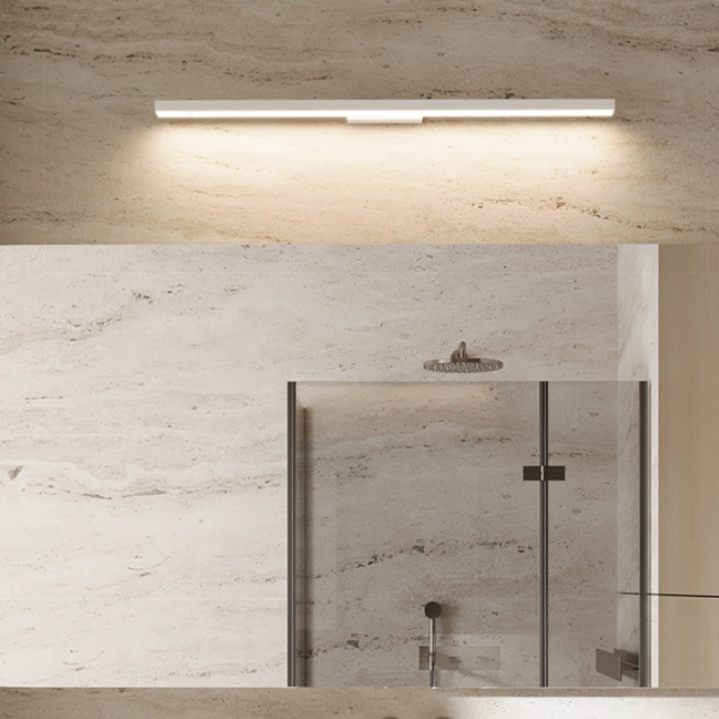 Biały kinkiet łazienkowy Aqua LED CCT IP44 o długości 66 cm