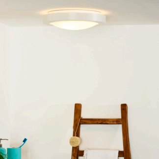 Plafon łazienkowy Fresh 35 cm w kolorze białym, klasa szczelności IP44