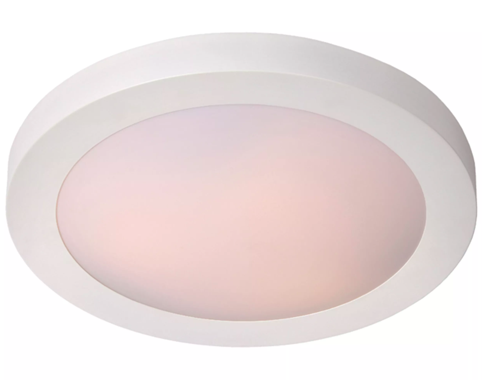 Plafon łazienkowy Fresh w kolorze białym, średnica 27 cm, klasa szczelności IP44