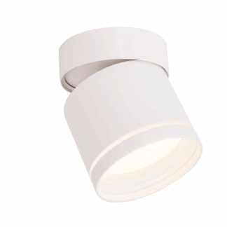 Biały sufitowy reflektor Kendal z podświetleniem GX53