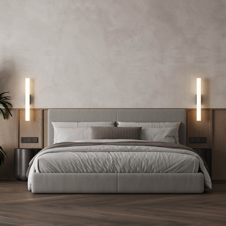 Kinkiet ścienny LED CCT Linea w formie białej szklanej tuby 61 cm – Light Prestige