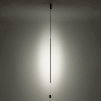 Smukła lampa wisząca Vertic LED z bocznym oświetleniem