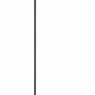 Czarna podłogowa lampa Pure Trio z grafitową kulą