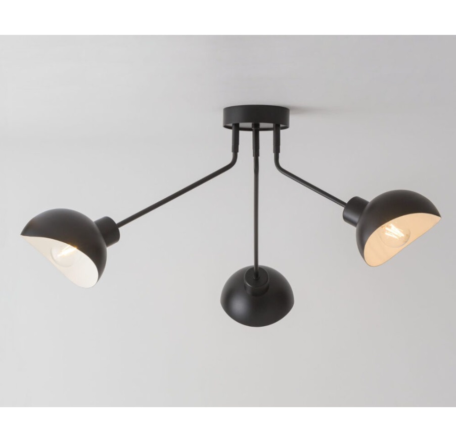 Nowoczesna czarna lampa sufitowa Nyxa 3