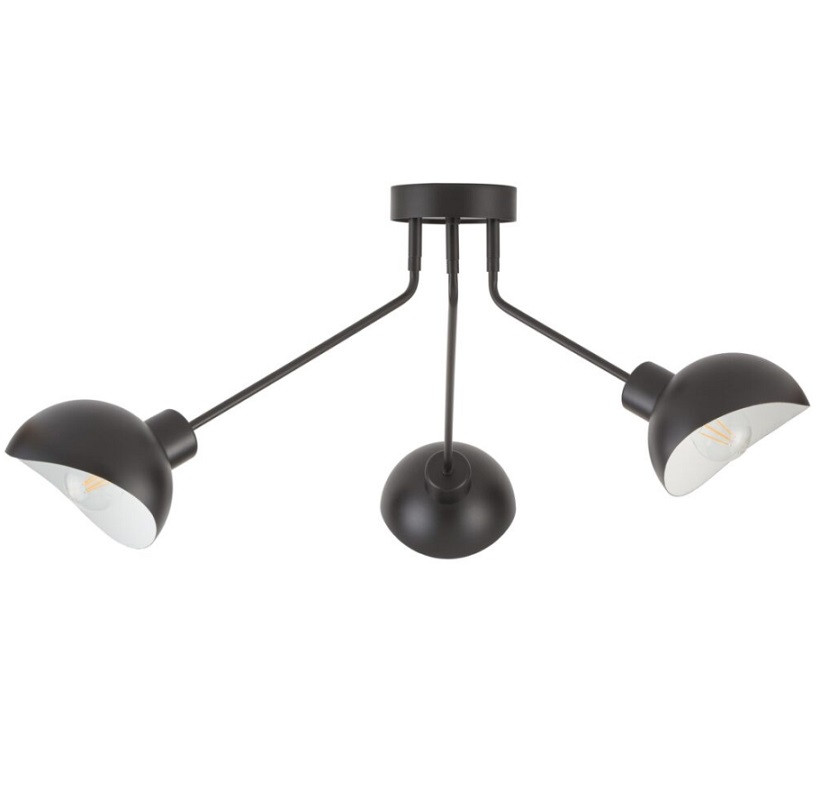 Nowoczesna czarna lampa sufitowa Nyxa 3